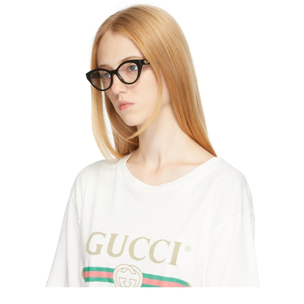 - 💕Gucci Black Oval/Cateye Glasses.